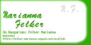 marianna felker business card